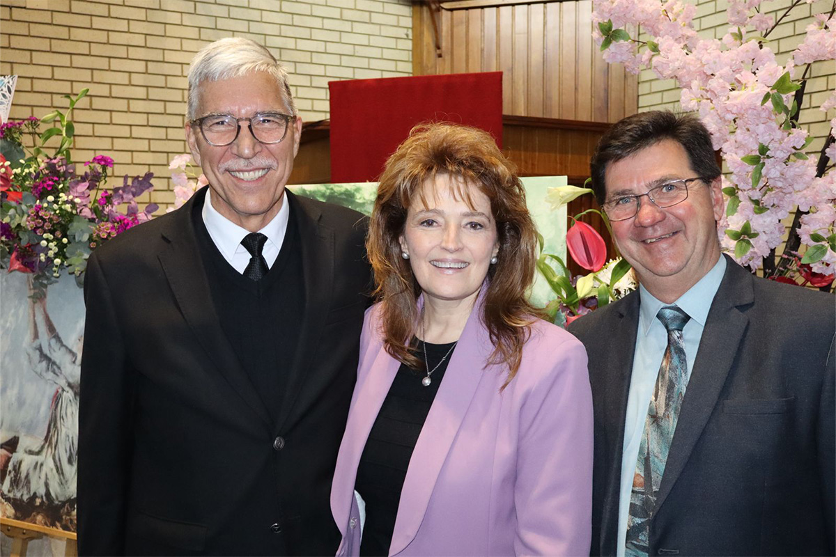 Ds Leon Geel (sr), Mari-lizé Beukes en dr Martin Jansen van Rensburg